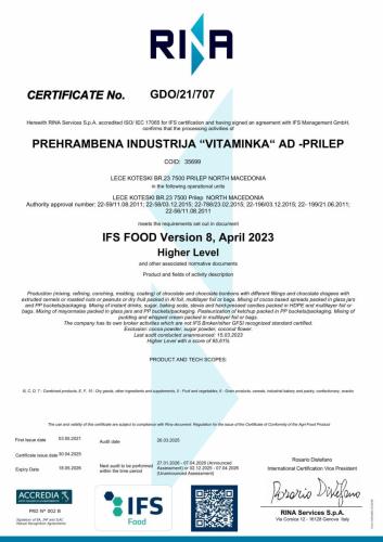 2025_Certificate Vitaminka 1 IFS